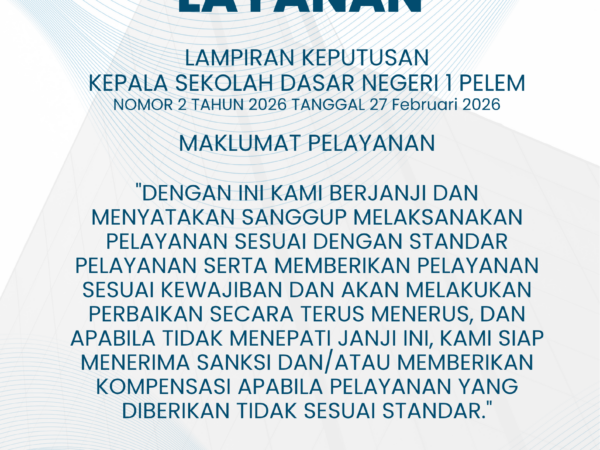 Maklumat Layanan SD Negeri 1 Pelem